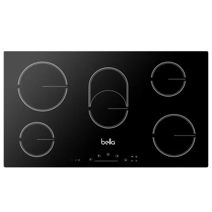 مسطح بلت ان بالكهرباء بيلا 90 سم 5 عين سيراميك – اسود B90VR5TE مسطح بلت ان