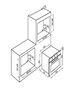 فرن غاز وكهرباء