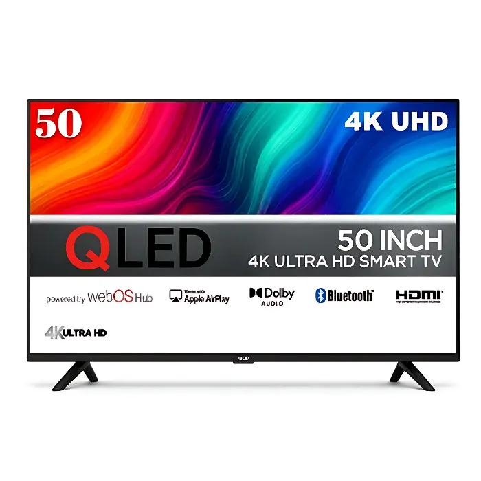 شاشة تلفزيون سمارت كيولد 50 بوصة WebOS - أسود QLDT-50S4KW1 شاشة تلفزيون سمارت