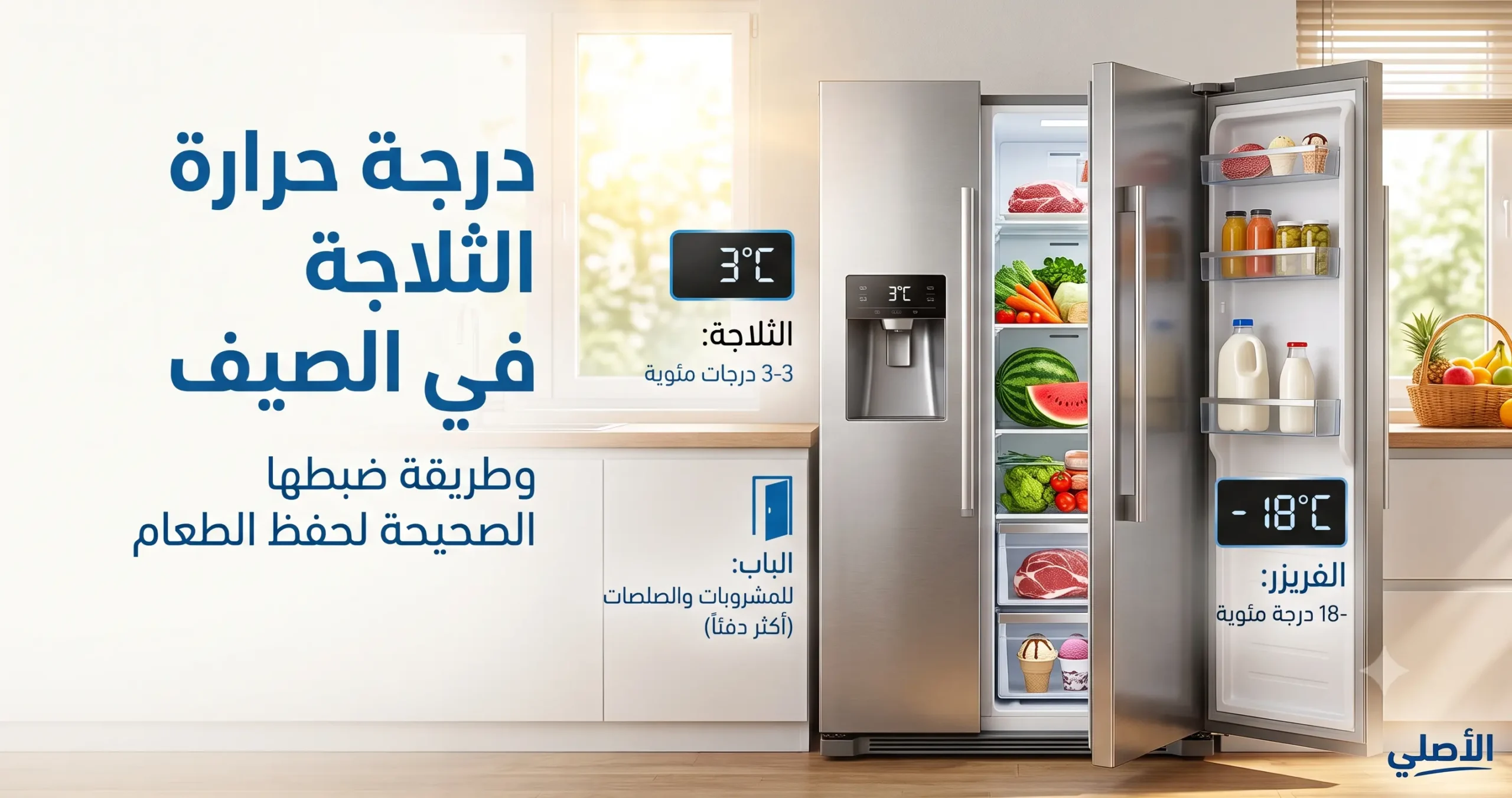 درجة حرارة الثلاجة